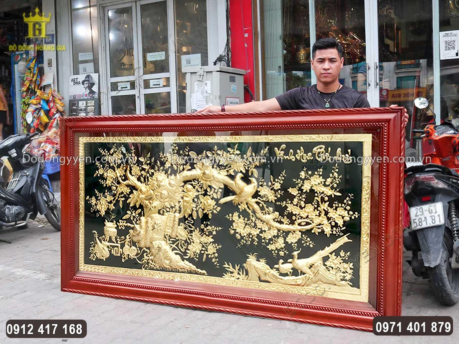 Khung tranh bằng gỗ tự nhi&ecirc;n chắc chắn